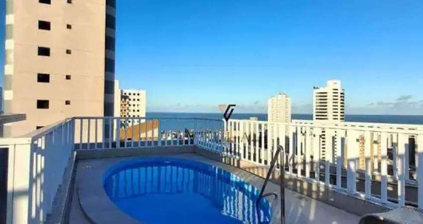 Apartamento com Vista para o Mar 4 dormitórios, 2 salas e varanda à venda, 95 m² por R$ 875.000 - Manaíra - João Pessoa/PB