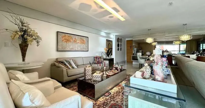 Apartamento extraordinário com 3 dormitórios, 2 salas, cozinha e varanda gourmet à venda, 183 m² por r$ 1.750.000 - brisamar - joão pessoa/pb