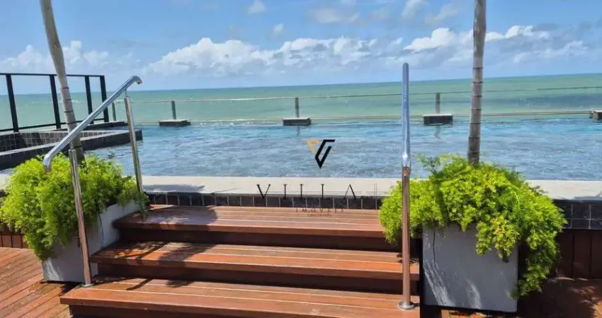 Flat excelente com 1 dormitório, sala, cozinha e varanda integradas à venda, 27 m² por r$ 470.000 - jardim oceania - joão pessoa/pb