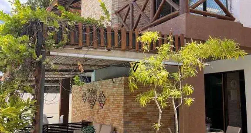 Casa belíssima em condomínio com 3 dormitórios, 2 salas, cozinha e varanda à venda, 135 m² por r$ 1.200.000 - camboinha - cabedelo/pb