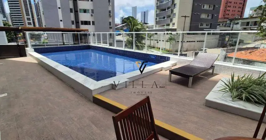 Apartamento com 3 dormitórios, 2 salas e cozinha americana à venda, 84 m² por r$ 790.000 - miramar - joão pessoa/pb
