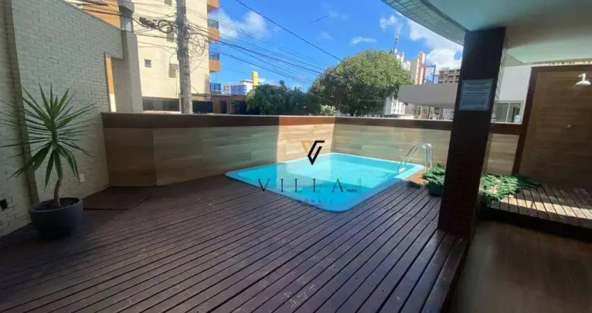 Apartamento com 4 dormitórios, 2 salas, cozinha e varandaà venda, 178 m² por r$ 1.000.000 - cabo branco - joão pessoa/pb