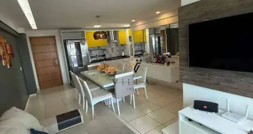 Apartamento lindíssimo com 3 dormitórios, 2 salas, cozinha americana e varanda à venda, 77 m² por r$ 900.000 - bessa - joão pessoa/pb