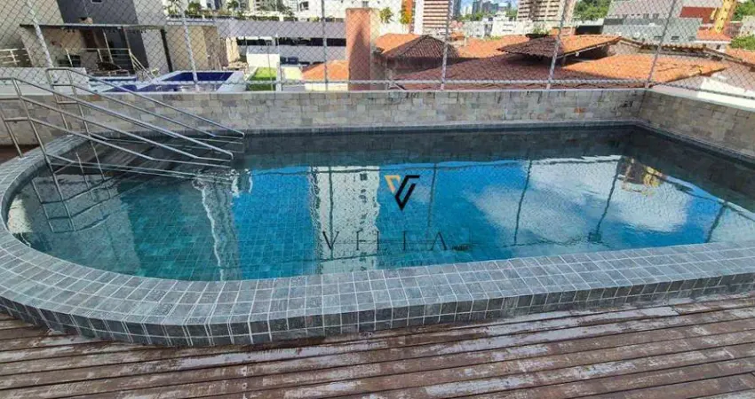 Apartamento espetacular com 3 dormitórios, 3 salas, cozinha e varanda ampla à venda, 151 m² por r$ 850.000 - manaíra - joão pessoa/pb