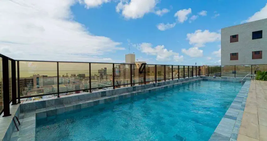 Apartamento com 2 dormitórios, sala, cozinha e varanda à venda, 62 m² por r$ 850.000 - cabo branco - joão pessoa/pb