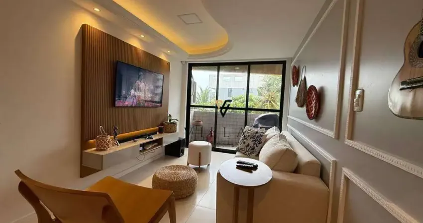 Apartamento a 100 m do mar com 3 dormitórios, sala, cozinha e varanda à venda, 99 m² por r$ 690.000 - intermares - cabedelo/pb