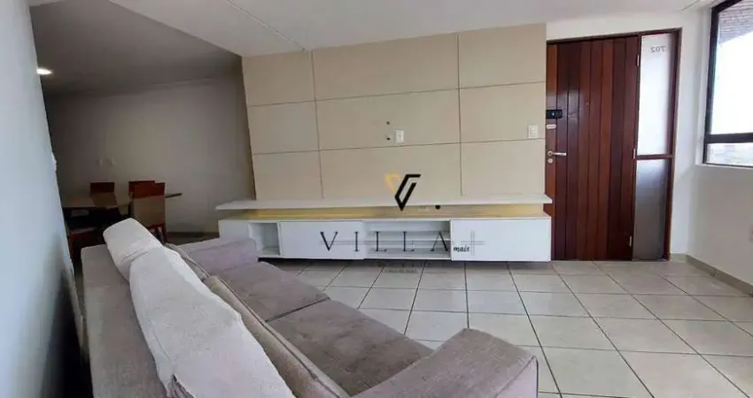 Apartamento espetacular com 3 dormitórios, sala, cozinha e varanda à venda, 122 m² por r$ 850.000 - brisamar - joão pessoa/pb