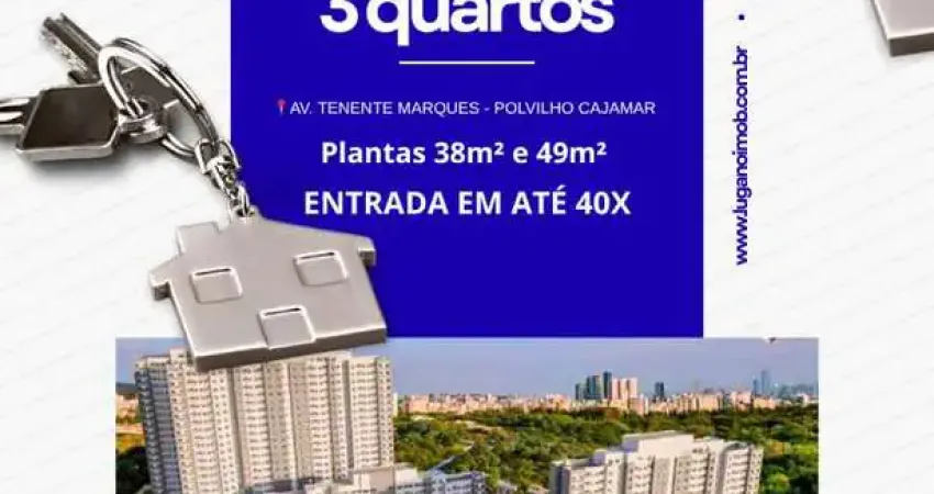 Apartamento para venda em cajamar, polvilho (polvilho), 3 dormitórios, 1 suíte, 2 banheiros, 1 vaga