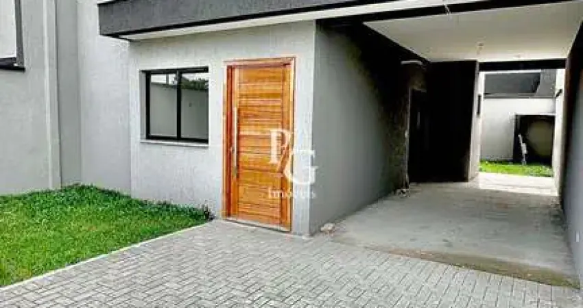 Sobrado em pinhais com 128m - 3 dorm. sendo 1 suíte - espaço gourmet com churrasqueira - vaga de garagem coberta