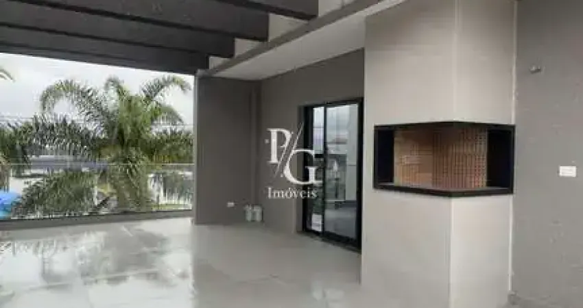 Sobrado com 155m² 3 suítes e terraço com vista livre e infra p/ jacuzzi no centro de pinhais/pr
