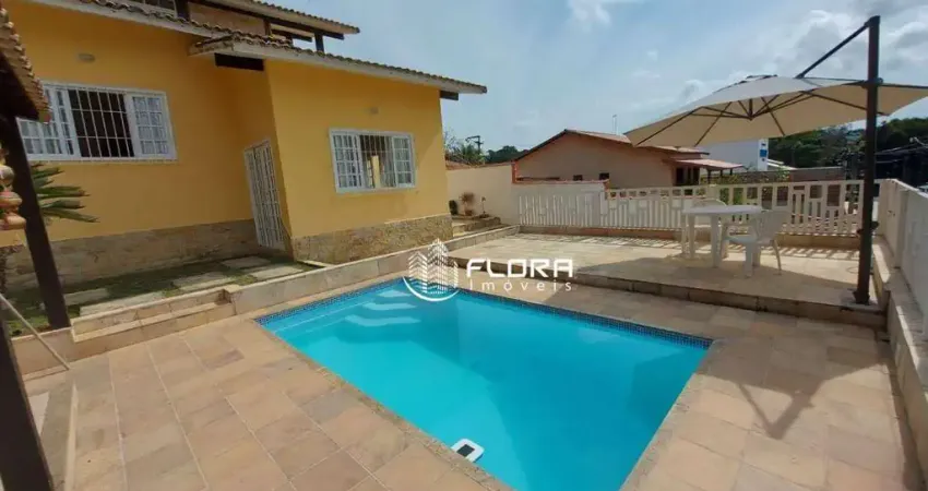 Casa com 4 quartos, sendo 4 suites, área gourmet, piscina, com 239 m², à venda por r$ 850.000,00, flamengo, maricá - rj