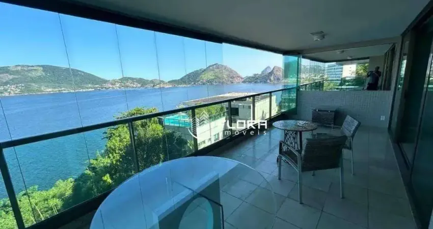 Apartamento com 4 dormitórios à venda, 300 m² por r$ 4.200.000,00 - são francisco - niterói/rj