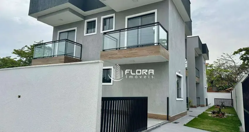 Apartamento com 2 quartos com suíte e churrasqueira à venda próximo a praia, 65 m² por r$ 410.000 - jardim atlântico central (itaipuaçu) - maricá/rj