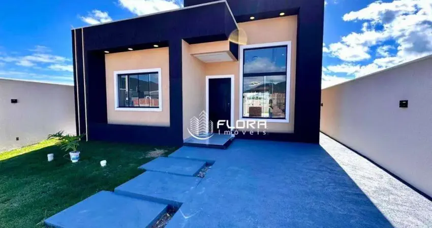 Casa com quartos à venda no condomínio dom village, 99 m² por r$ 580.000 - ubatiba - maricá/rj