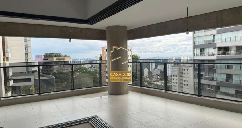 Apartamento Alto Padrão &#224; Venda com 195m&#178;, 4 quartos e 3 vagas na Vila Madalena - SP, na parte plana da Rua Harmonia