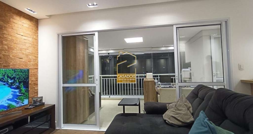 APARTAMENTO TOTALMENTE MOBILIADO E EQUIPADO COM 72 M&#178;, VARANDA GOURMET E 2 SU&#205;TES &#192; VENDA NA VILA MASCOTE