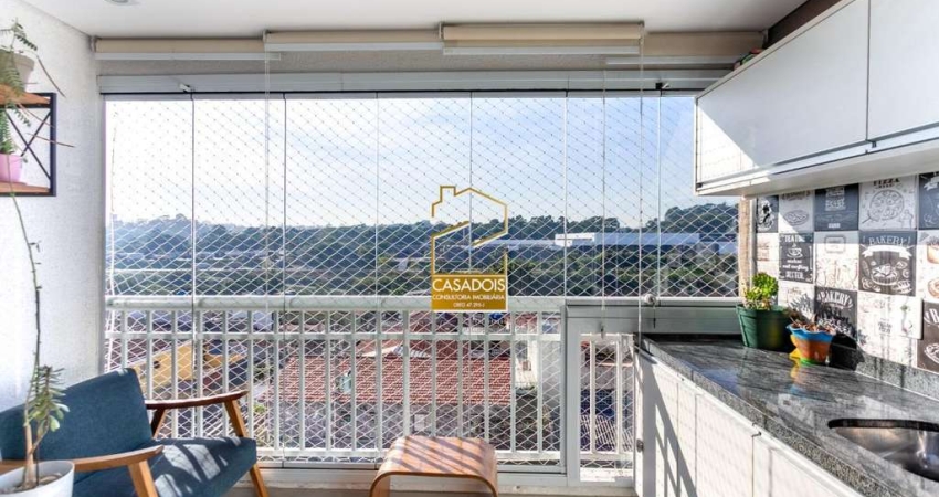 APARTAMENTO COM 59 M&#178;, 2 QUARTOS (1 SU&#205;TE) E 1 VAGA - VILA GUARANI