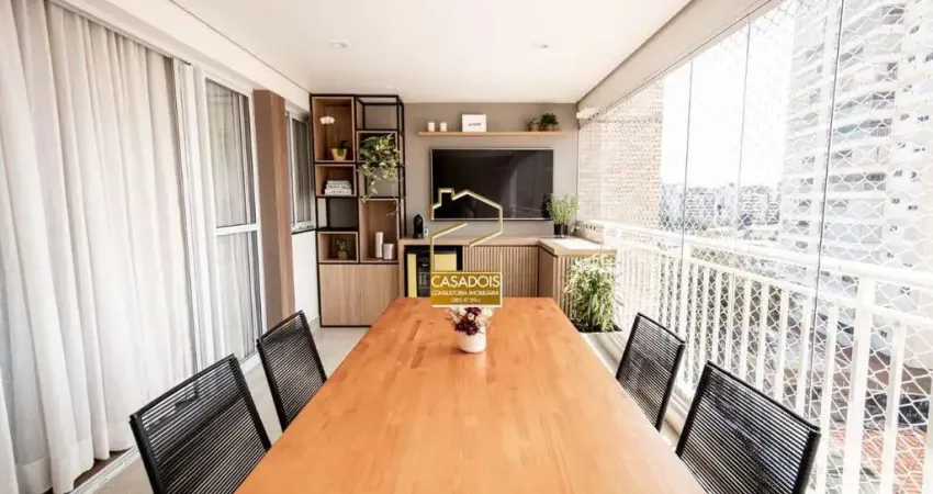 APARTAMENTO DE 122 M&#178;, 3 SU&#205;TES E LAZER COMPLETO NA VILA GUMERCINDO