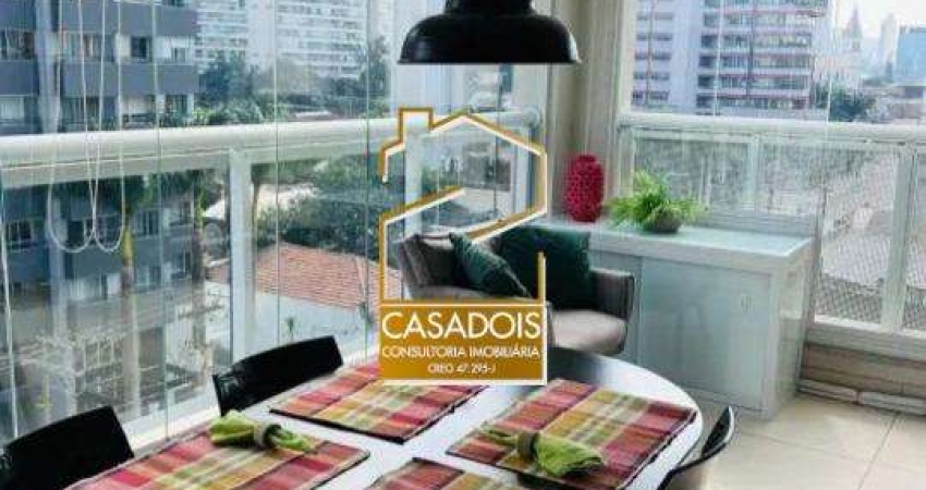 Apartamento Mobiliado e Decorado &#224; Venda com 1 Quarto e 1 Vaga em Pinheiros - SP, próximo ao Shopping Eldorado