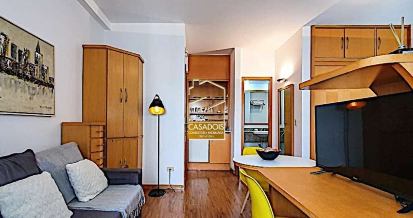 Flat &#224; venda com 32 m&#178; e 1 Vaga no Jardim Paulista - SP, próximo &#224; Av. Paulista e Metrô Brigadeiro