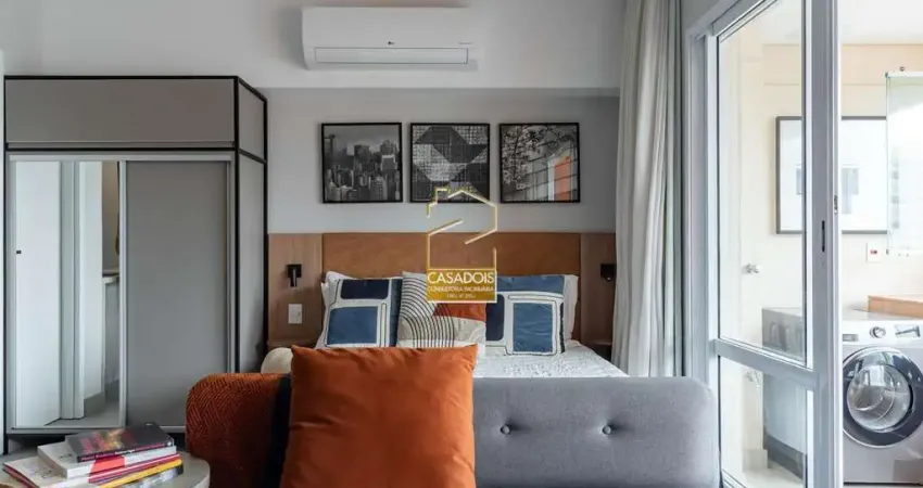 Apartamento para venda e locação 42m², 1 quarto, 1 vaga no campo belo