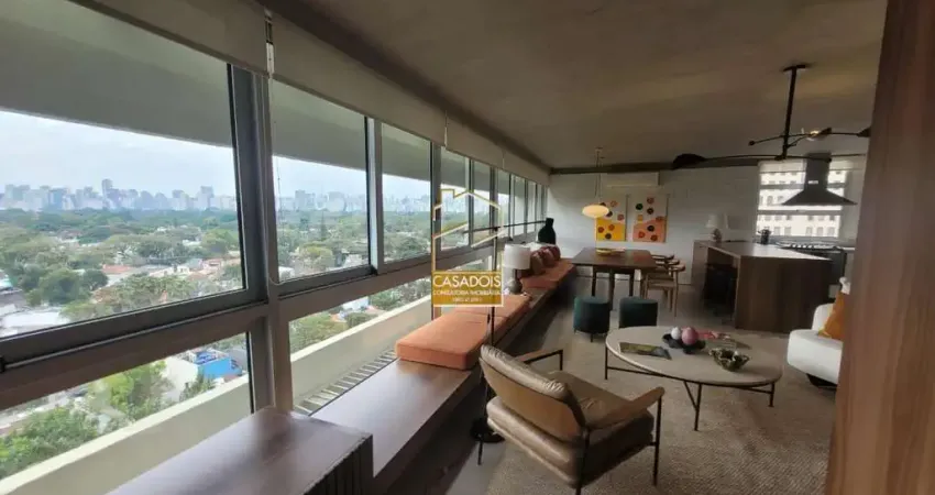 Venda ou aluguel de apartamento de 163m² no itaim com vista para o jardim europa