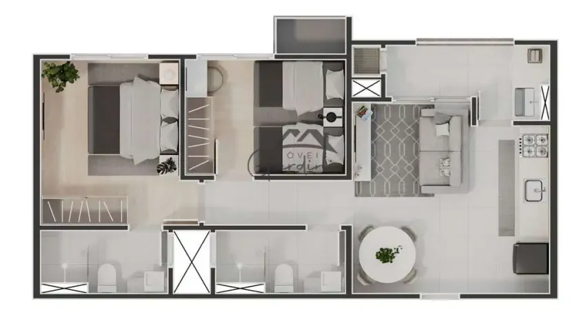 Apartamento com 2 quartos à venda na Avenida Mário Uriarte, 926, Cordeiros, Itajaí