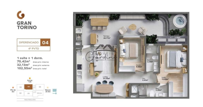 Apartamento com 2 quartos à venda na Rua Paulista, 232, Itacolomi, Balneário Piçarras
