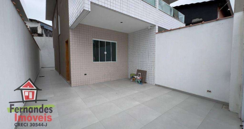 Sobrado novo individual  com 2 suítes à venda, 79 m² por R$ 490.000,00  Tude Bastos (Sítio do Campo) Praia Grande SP