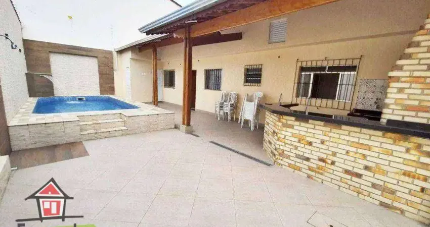 Casa isolada  com  piscina 2 quartos à venda, 172 m² por R$ 560.000  Balneário Japura  Praia Grande SP