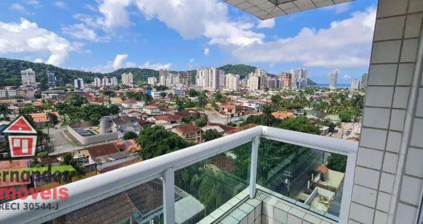 Apartamento frente rua pronto para morar, parcela direto com 2 suítes e 2 vagas, à venda, 80 m² por r$ 736.000 canto do forte praia grande sp