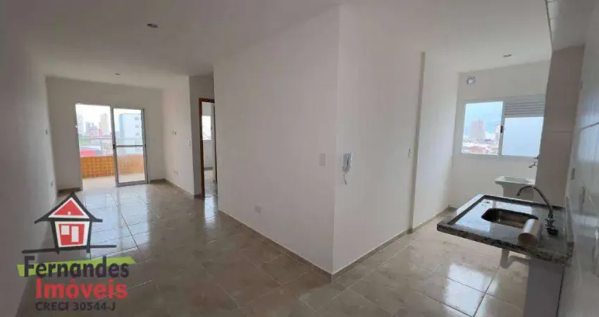 Apartamento novo  com clube de lazer 2 dormitórios à venda, 60 m² por r$ 460.000  boqueirão  praia grande sp