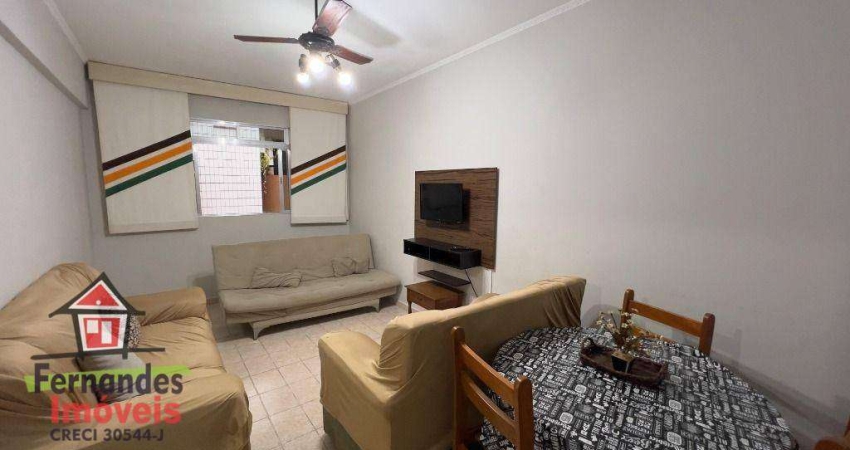 Apartamento mobiliado uma quadra e meia da praia com 1 dormitório  aluguel definitivo pacote 65 m² por R$ 2.100 mês  Canto do Forte  Praia Grande SP