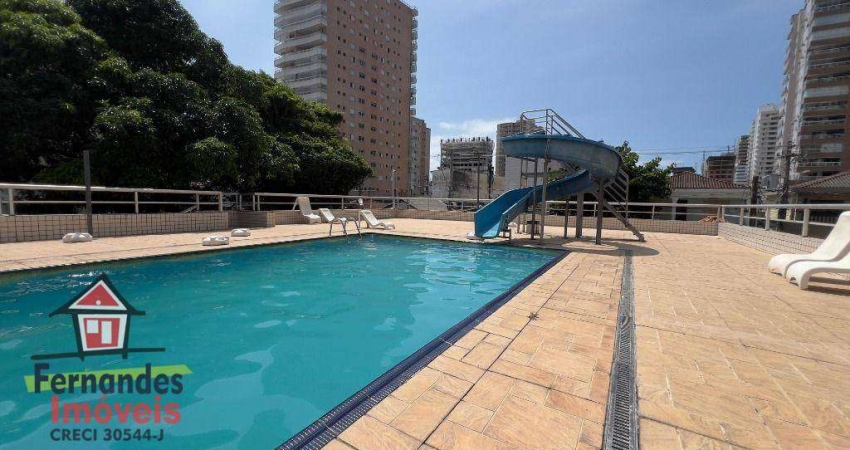 Apartamento porteira fechada com 1 dormitório e lazer completo à venda, 51 m² por R$ 250.000 Aviação Praia Grande SP