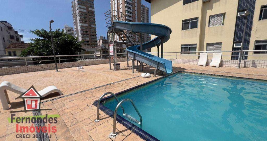 Apartamento  com lazer completo perto da praia 1 dormitório à venda, 51 m² por R$ 245.000 - Aviação - Praia Grande/SP