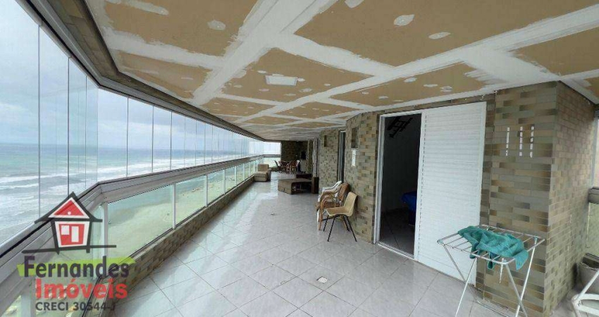 Apartamento alto padrão frente mar  com 4 dormitórios à venda, 217 m² por R$ 1.200.000 - Ocian - Praia Grande/SP