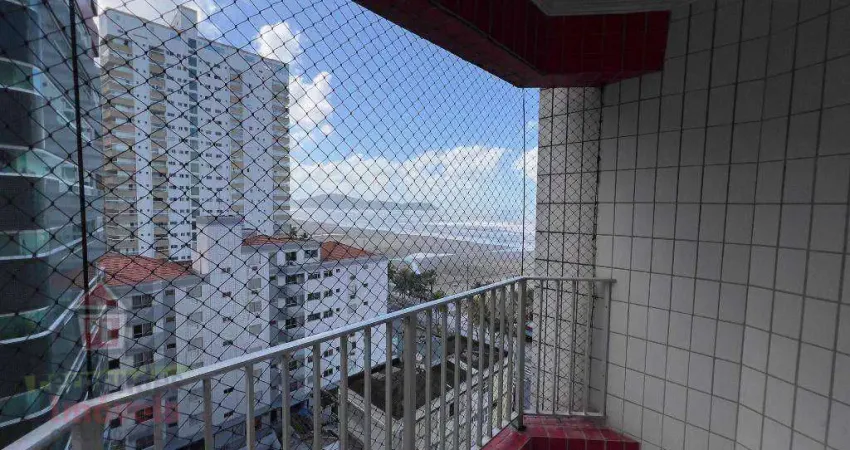 Apartamento vista mar mobiliado  com 2 dormitórios sendo 1 suíte aluguel definitivo pacote 82 m² por r$ 2.900 mês  aviação  praia grande sp