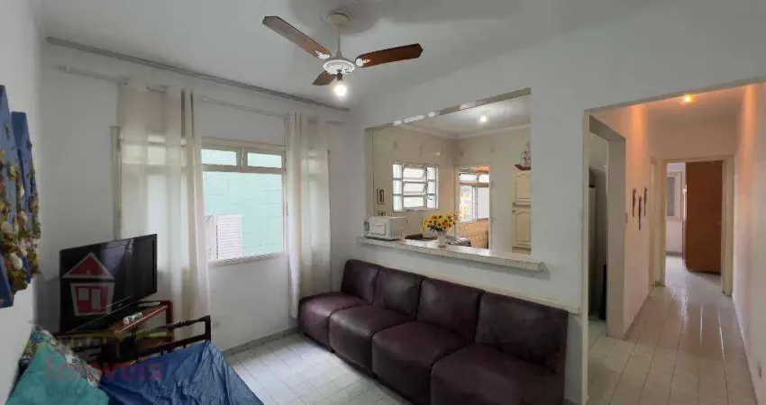 Apartamento com 1 dormitório 300 metros da praia à venda, 49 m² por R$ 240.000  Guilhermina  Praia Grande/SP