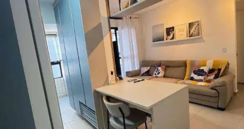 Apartamento com 1 dormitório para alugar, 44 m² por R$ 3.000,00/mês - Vilamar - Praia Grande/SP