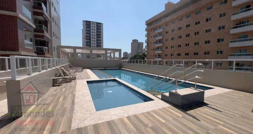 Apartamento novo com 1 dormitório para alugar definitivo pacote  42 m² por R$ 2.400 mês  Aviação  Praia Grande SP