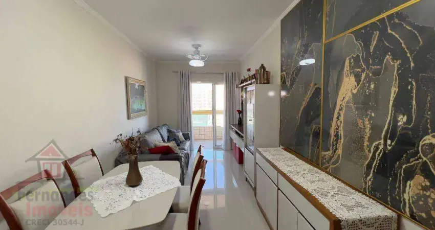 Apartamento frente mar com 1 dormitório à venda, 55 m² por R$ 420.000 - Aviação - Praia Grande/SP
