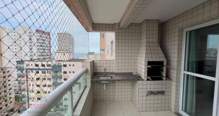 Apartamento mobiliado 1 com suíte para alugar, 56 m² por R$ 2.550/mês  desconto de 400 por mês nos primeiros seis meses - Aviação - Praia Grande/SP