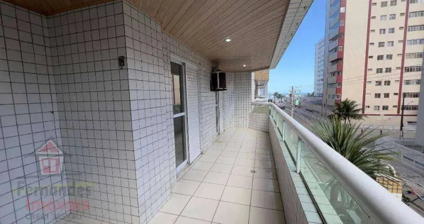 Apartamento com 2 dormitórios sendo 1 suíte para alugar definitivo pacote  91 m² por R$ 3.600 mês 100 metros da praia  Guilhermina - Praia Grande/SP