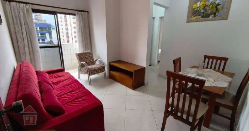 Apartamento mobiliado com 1 dormitório e elevador à venda, 65 m² por r$ 310.000 guilhermina praia grande/sp
