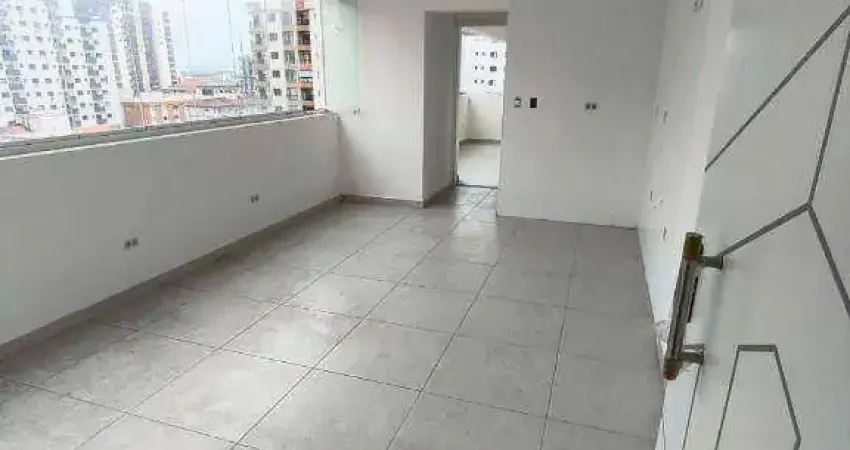Apartamento novo com 1 dormitório 300 metros da praia à venda, 44 m² por r$ 348.000 - vila guilhermina - praia grande/sp