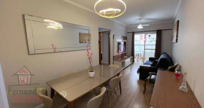 Apartamento porteira fechada 2 dormitórios sendo 1 suíte 89 m² à venda r$689.000 canto do forte praia grande/sp.