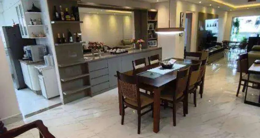 Apartamento alto padrão com 3 quartos à venda, 132 m² por r$ 1.290.000  boqueirão  praia grande/sp