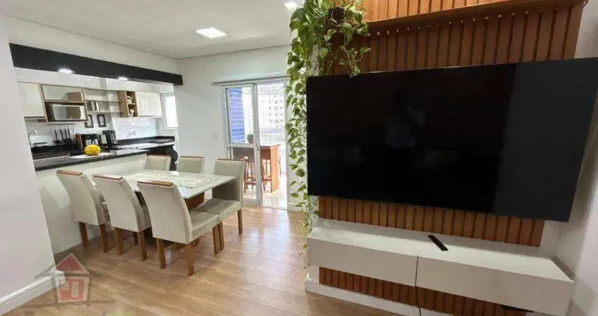Apartamento reformado e  planejado sacada gourmet 3 quartos à venda por r$630.000 aviação praia grande sp.