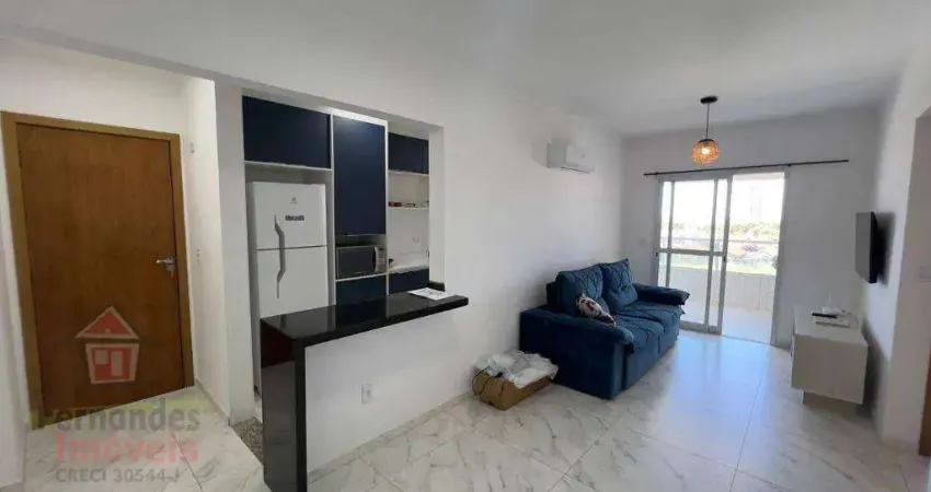Apartamento mobiliado vista mar 2 quartos aluguel definitivo pacote por R$3.600 Mirim Praia Grande