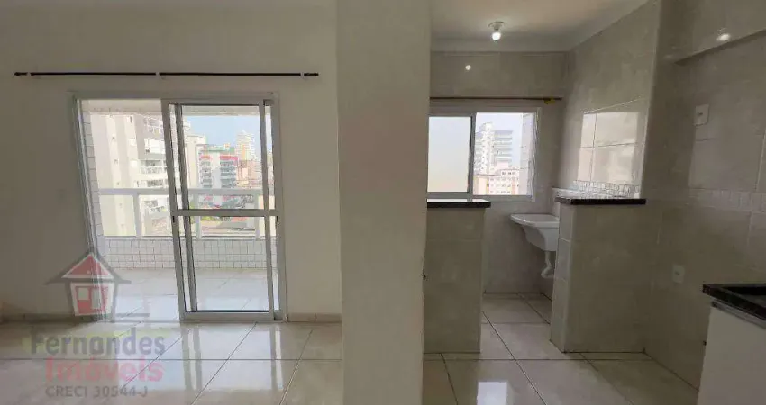 Apartamento 2 quartos sendo 1 suíte para alugar definitivo na Avenida Paris Canto do Forte Praia Grande.